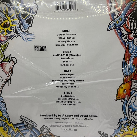 SUBLIME 2xLP  Self titled [Double LP/Geffen-2016], New, Sealed - Picture 2 of 3